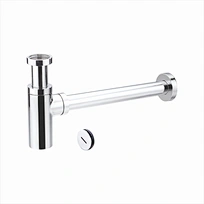 A-1011 Chrome Polish Brass Bathroom Bottle Siphon Waste Traps Sink Bottle Trap Bottle Trap For Wash Basin